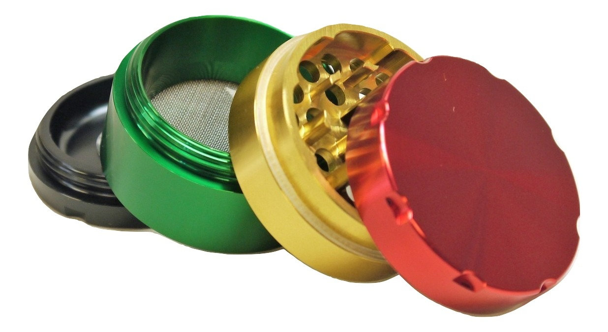 Coloured 4-Part Metal Grinders