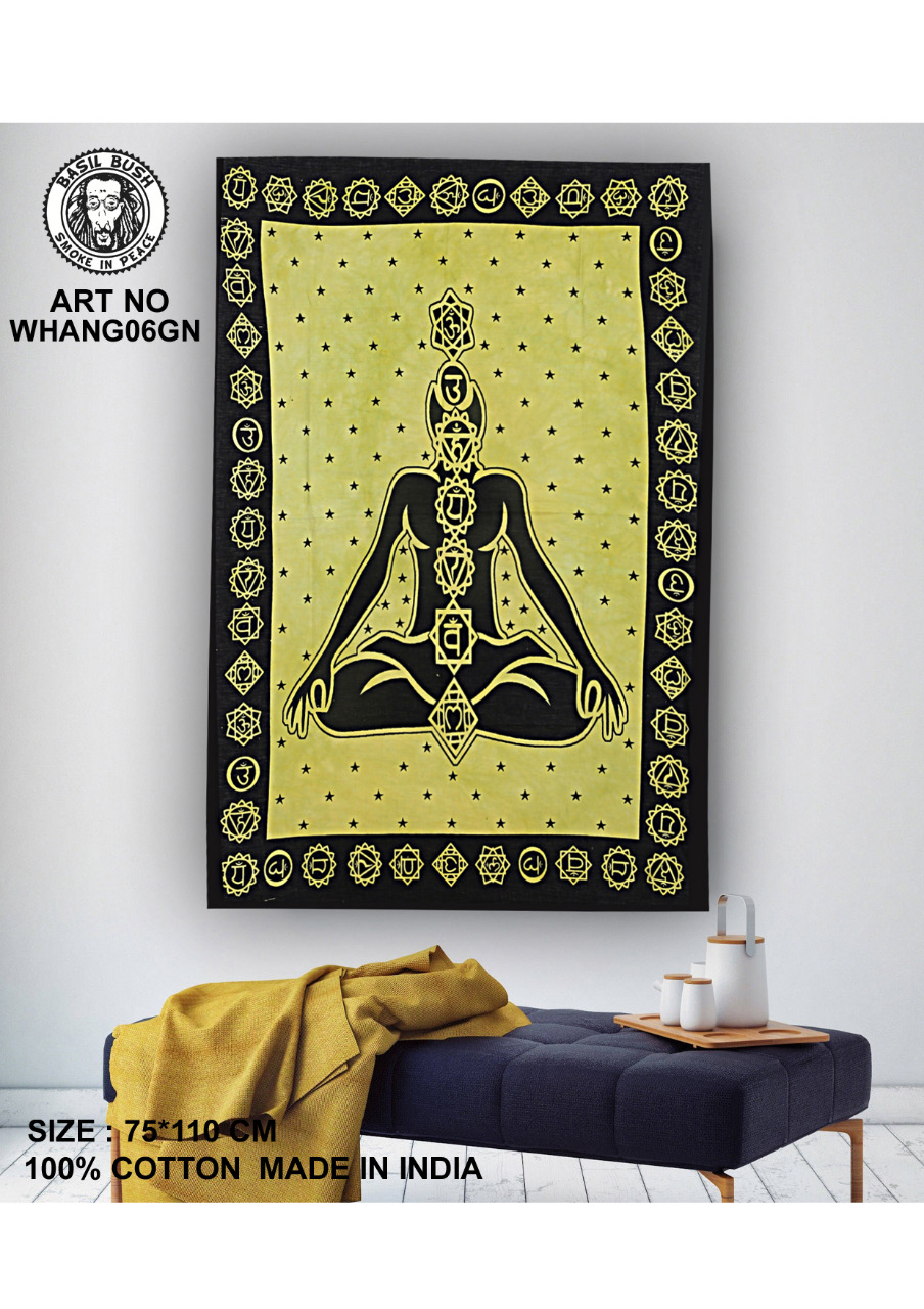 Green Buddha Chakra Wall Hanging