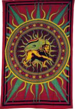 Rasta Lion Bed Cover