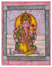 Sitting Ganesh Bed Cover