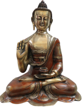 33cm Brass Buddha Statue