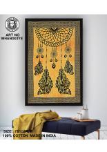 Yellow Dream Catcher Wall Hanging