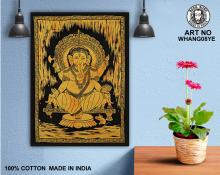 Wall Hanging Ganesh Design Yellow